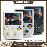 ANBERNIC RG406V Retro Handheld Game Console 4" IPS Multi-touch Screen Android 3D Hall Joystick 5500mAh Video Player 1080p DP Out
