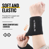 WRELS Wristbands Terry Cloth Moisture Wicking for Sports Tennis Gym Work Out Wristbands Sweatbands Absorbent Wrist Sweat Bands