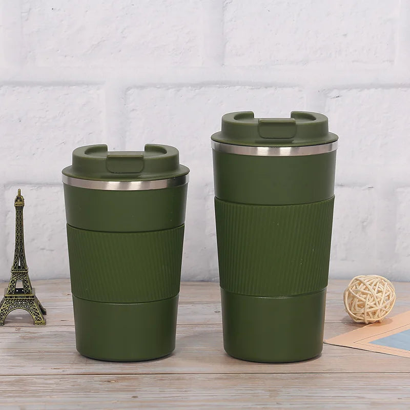 380ml 510ml Stainless Steel Coffee Cup Thermal Mug Garrafa Termica Cafe Copo Termico Caneca Non-slip Travel Car Insulated Bottle
