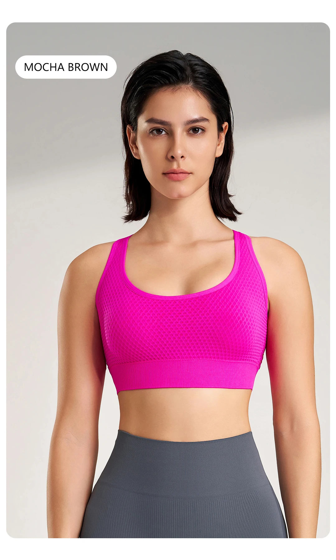 Ropa interior deportiva transpirable y a prueba de golpes para mujer, sujetador de yoga para correr, entrenamiento, espalda descubierta, push up, para gimnasio y ejercicio.