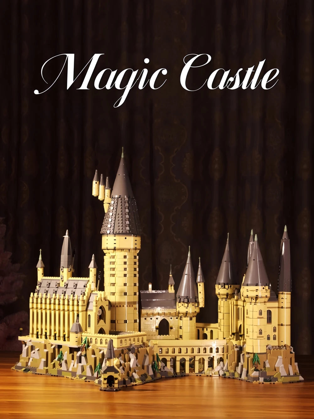 New Magic Hogwarts Castle Micro Building  Blocks Street View Architecture Creative MOC Model Kit  Kids Christmas Birthday Gifts