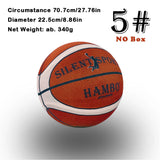 Mute Bouncing Basketball w/ Cover Men Size 7#(29.6in) Women Size 6#(28.9in) Children Indoor Silent PU Foam Ball Quietly Dribble