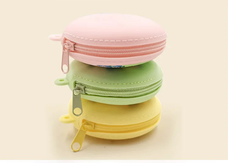 Small Purse Silica gel Handbags For Women Round Shape Mini Luxury Designer Female Messenger Coin Purse
