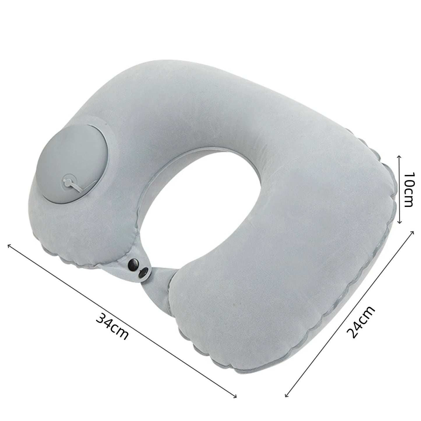 Almohada de cuello en forma de U, inflable, para aliviar la fatiga, para viajes, reposacabezas de vuelo, cojín para dormir en forma de U para avión.