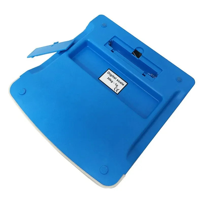 Báscula digital de precisión LCD de 30 kg/1 g, balanza electrónica de plástico, balanza de precisión para alimentos.
