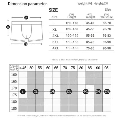 4pcs Boxers Men Underwear Ice Silk Boxer Graphene Man Underpants Breathable Men's Panties Ultrathin Male BoxerShorts Trunk