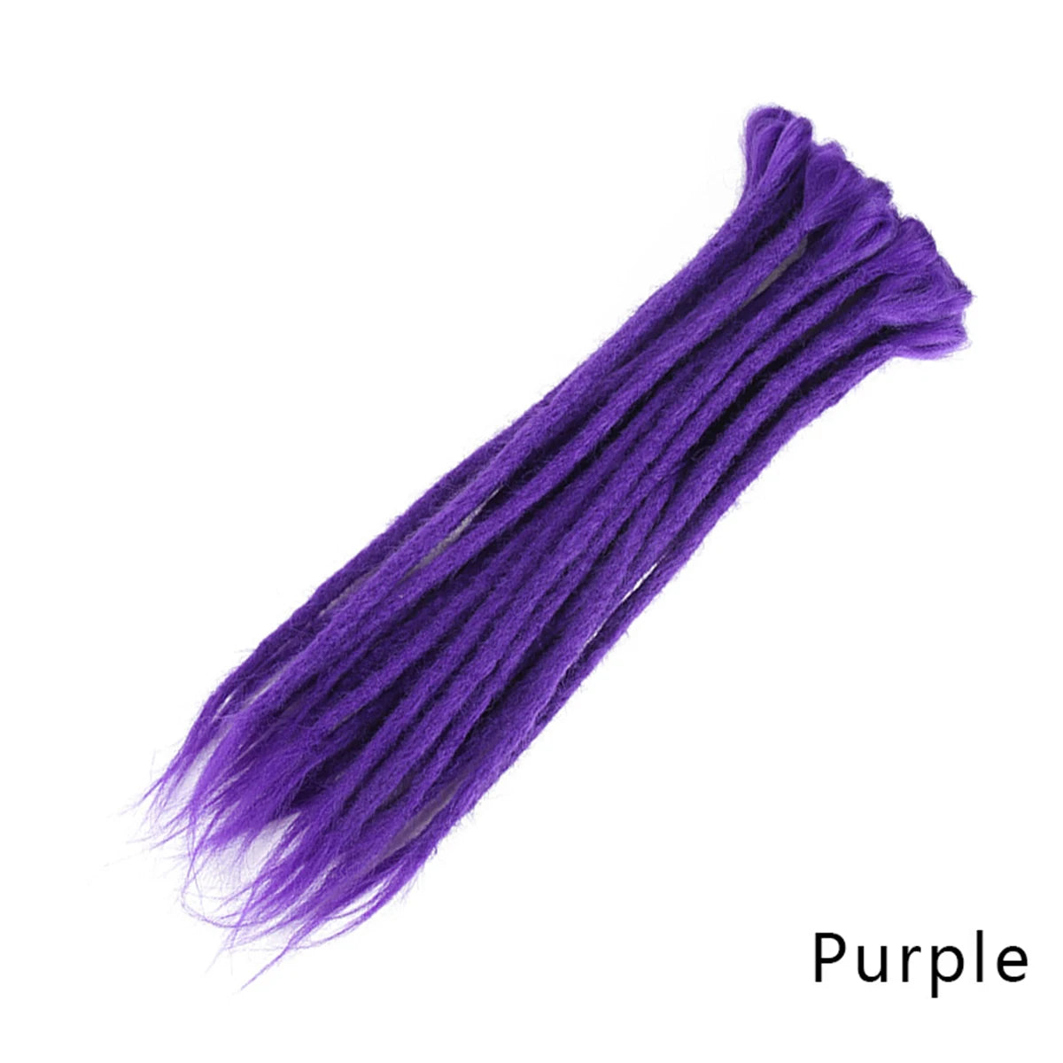 20 Polegada sintético 100% artesanal dreadlock extensões de cabelo fino crochê trançado cabelo backcombed dreads reggae estilo cabelo hippie