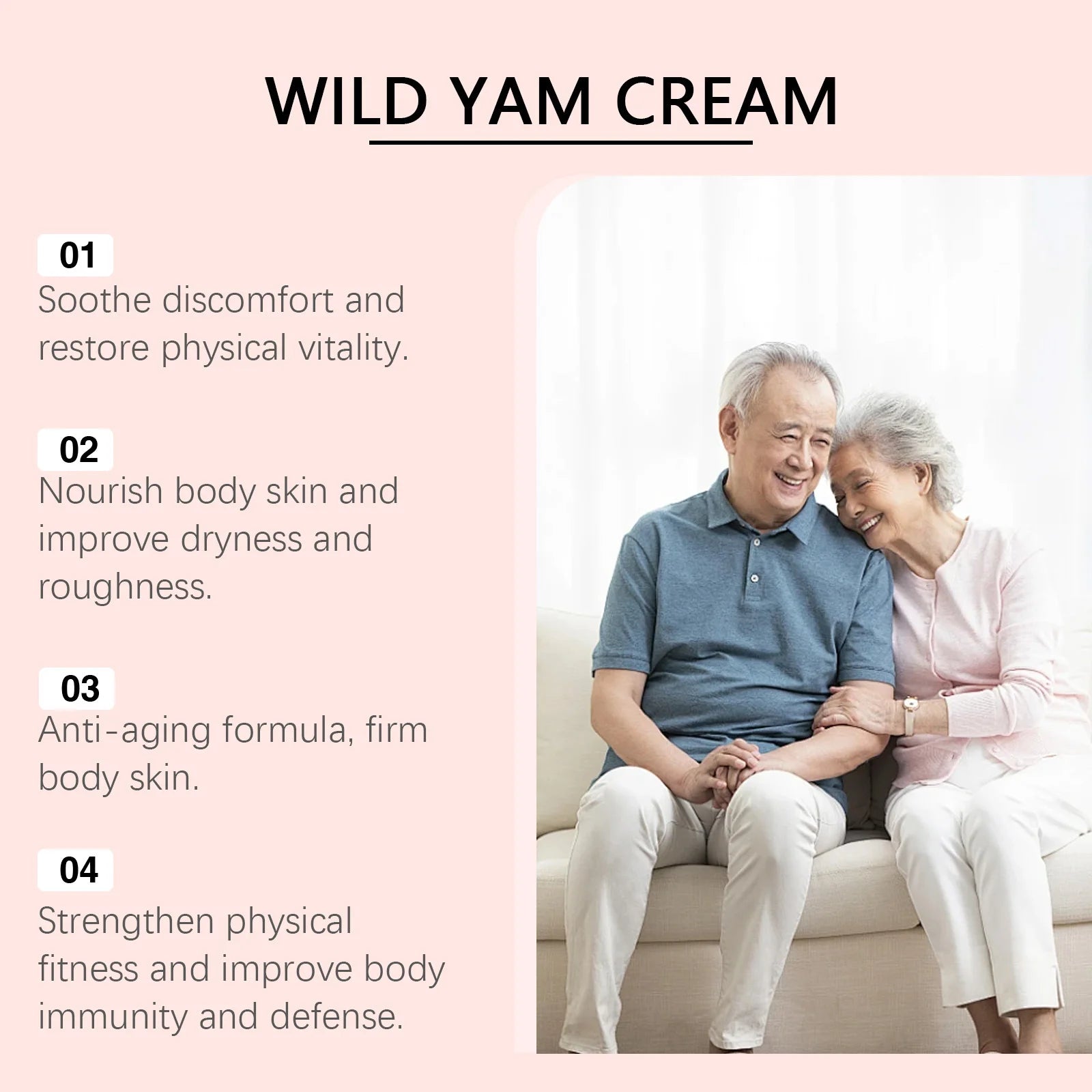 Wild Yam Cream For Hormone Balance Menopause Soothing Reduce Hot Flashes Women Body Balance Support Progesterone Relief Cream