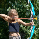 LED Light Up Bow and Arrow Set for Kids, Archery Toys, Ages 4-8-12, with 10 Suction Cup Arrows, Target and Quiver, Boys 