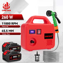 ONEVAN 260W Electric Water Pump 150M Cordless Watering Machine Rechargeable Garden Watering Tools For 21V 18V Battery