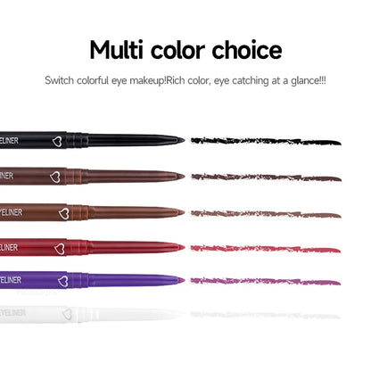 Delineador de ojos mate resistente al agua, de secado rápido, duradero, aplicación suave, perfecto para un maquillaje de ojos versátil, cosméticos de belleza.