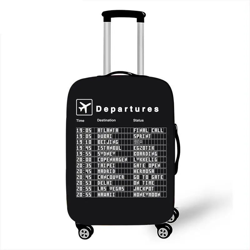Aircraft Series Luggage Cover High Elasticity Thickened Luggage Case Cover Dust Protection Cover Travel Accessories Packing