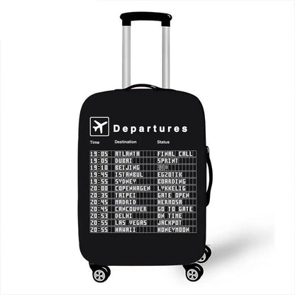Aircraft Series Luggage Cover High Elasticity Thickened Luggage Case Cover Dust Protection Cover Travel Accessories Packing