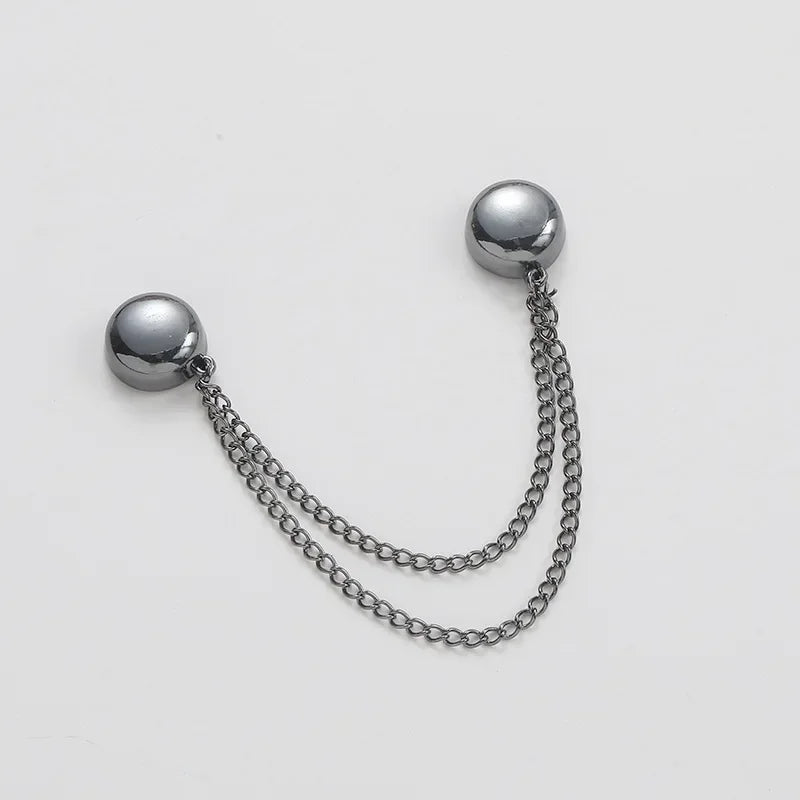 DIY Sewing Supplies Hooks Chain Magnetic Buckle Exquisite Brooch Buckles Roll Up Pants Legs Alloy Change Shorts Trouser Legs