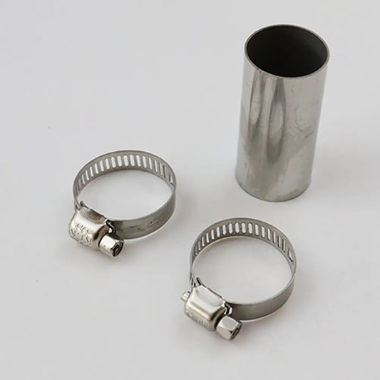 24mm Air Diesel Heater Exhaust Pipe Connector Stainless Steel Gas Vent Hose with Clamps for Eberspacher Webasto