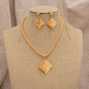 Jewelry Set For Women  Gold Plated With Necklace Pendant Nigerian Wedding Jewelry