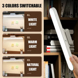 Lámpara de escritorio con interruptor de lectura remota, protección ocular LED magnético, atenuación continua de tres velocidades, recargable por USB, lámpara de aprendizaje para estudiantes