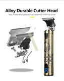 T9 LCD Electric Hair Trimmer Oil Shaving Head Electric Clipper Engraving Electric Clipper Hair Precision Trimmer for Men Care