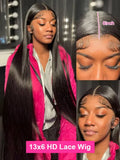 Peruca lace frontal gluseless cabeloliso HD - sem cola