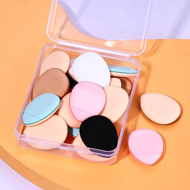 5/10/20Pcs Mini Finger Sponge Puff For Makeup Foundation Powder Detail Face Concealer Cream Blend Cosmetic Sponges Accessories