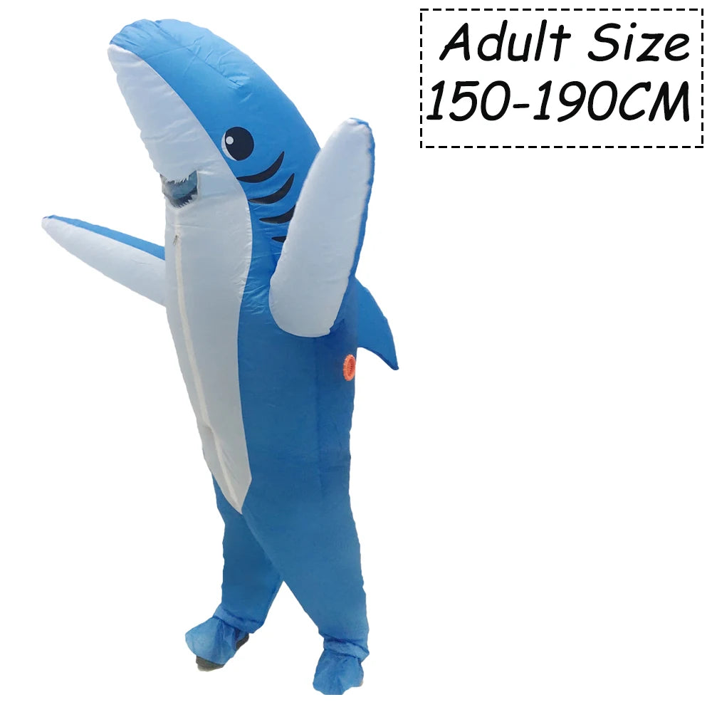 Adult Cute Animals Inflatable Costume Bunny Zebra Shark Bee Koala Cosplay Funny Suits For Halloween Purim Fancy Mascot Costumes