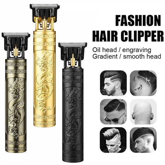 Vintage Cordless Hair Cutting Machine Portable Hair Clipper Electric Hair Trimmer USB Fast Charging Shaver Barber For Hairdresse