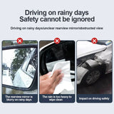 2pcs Car Rearview Mirror Rain Shield Rain Eyebrow Rain Cover Universal Carbon Fiber Rear View Side Mirror Rains Eyebrow Shield