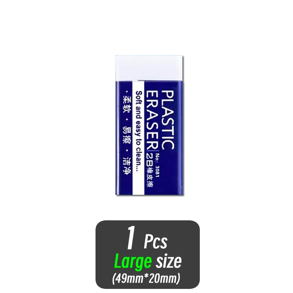 1/10/30pcs 2B Eraser Clean and Mess Free Student Exam Office Sketch Soft Eraser for Kids Correction Supplies Pencil Rubber