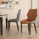 UVR Creative Dining Chair Living Room Kitchen Backrest Stool Modern Simple Cafe Chair Household Hotel Restaurant Chair Furniture
