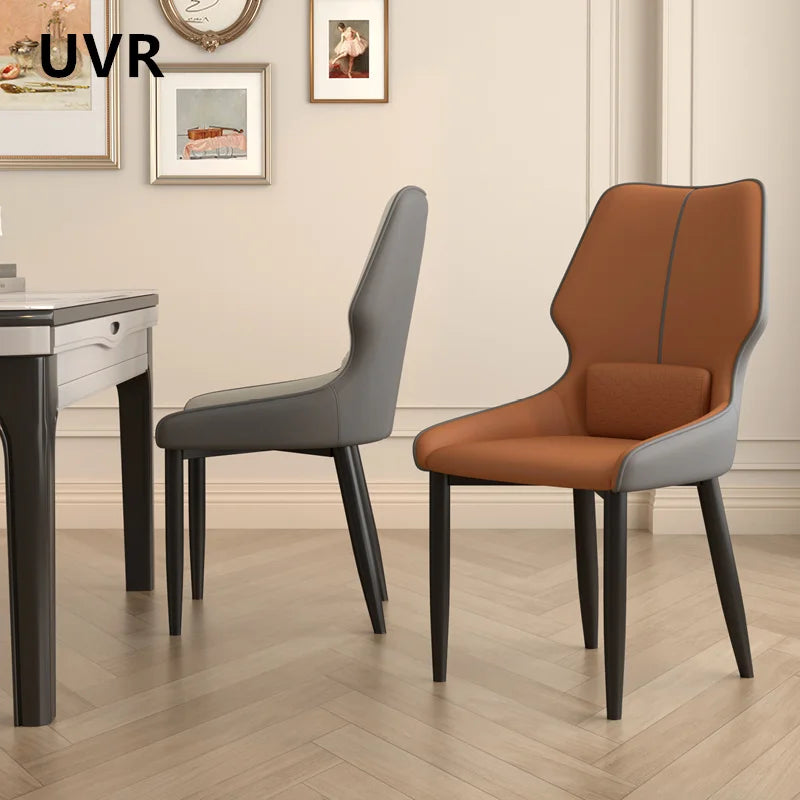 UVR Creative Dining Chair Living Room Kitchen Backrest Stool Modern Simple Cafe Chair Household Hotel Restaurant Chair Furniture