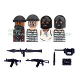 Military Special Forces Action Figure Building Blocks Ghillie Suit Weapons Sniper SWAT Ghost KSK Police Bandit Boy Toy Gift F029