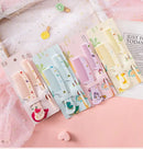 2Pcs Kids Hair Comb Set Cute Portable Anti-Static Plastic Hairdressing Comb For Girls Hair Comb Cartoon Baby Chil