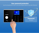 FUERS WIFI GSM Alarm System Wireless Home Burglar Security Alarm System Tuya APP Control Siren Motion Detector PIR Smoke Sensor
