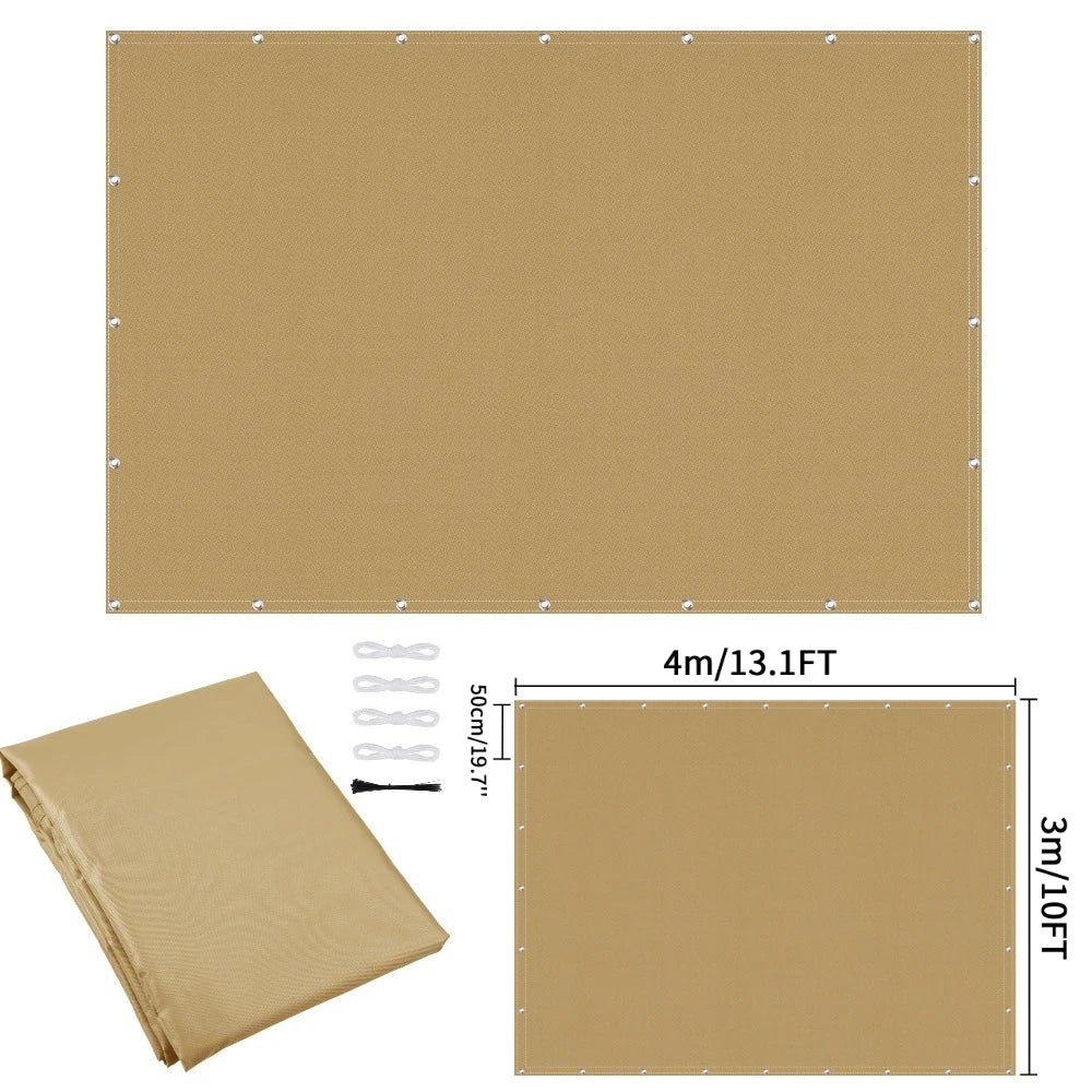 Waterproof Privacy Fence Screen Fence Covering Privacy with Grommets UV Protection Fencing Shade Cover for Outdoor Yard Backyard