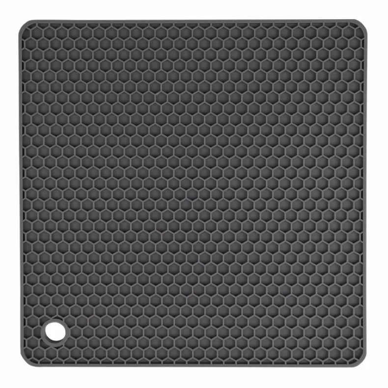 18cm Square Silicone Mat Heat Resistant Potholder Dining Table Placemat Non-slip Pot Holder Cup Coaster Kitchen Accessories