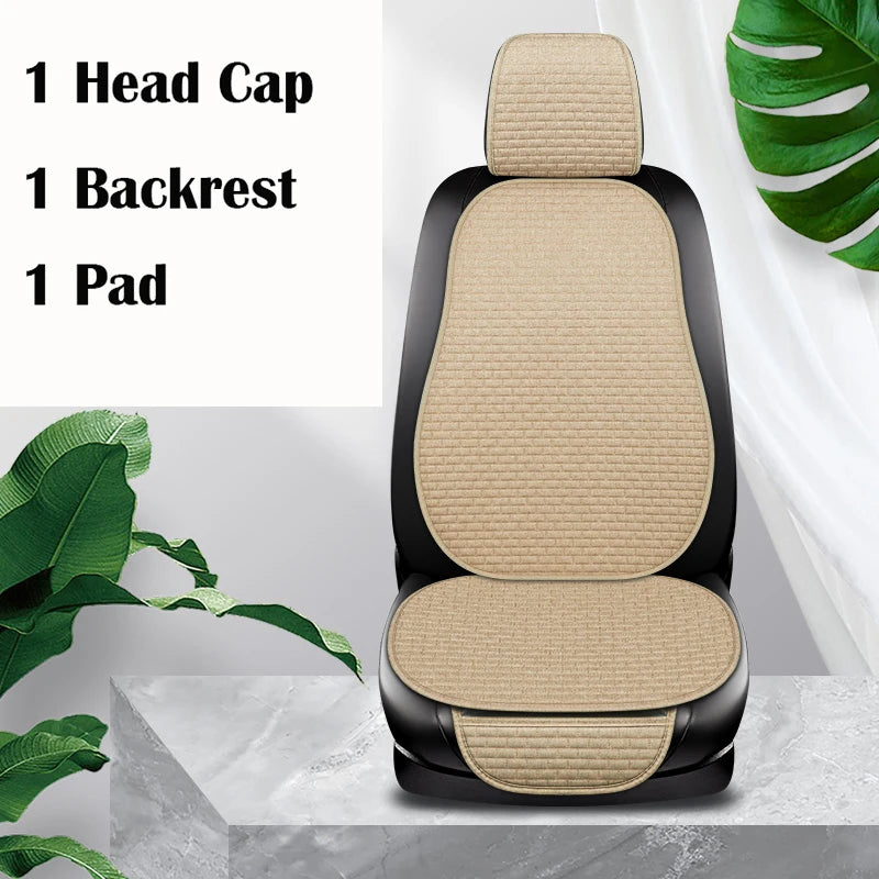 Universal Car Seat Cover Car Front Rear Seat Back Cushion Falx Car Seat Cushion Protector Auto Interior Pad Fit for Most Cars