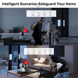 GIRIER Smart Door and Window Sensor ZigBee 3.0 Wireless Contact Detector for Smart Home Security Works with Home Assistant MQTT
