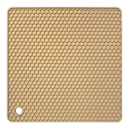 18cm Square Silicone Mat Heat Resistant Potholder Dining Table Placemat Non-slip Pot Holder Cup Coaster Kitchen Accessories