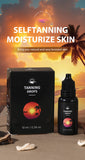 10ml Tanning Oil for Outdoor Beach Sunbathing, Body Tanning Essential Oil Drops, Natural Brown Tone, Formaldehyde-Free