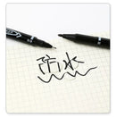 10Pcs Double Tip Permanent Markers Pens Waterproof Oily Fine Tip Black Painting Marker Graffiti Marking Pens School Supplies