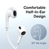 Baseus C17 Wired Earphone Type-C with Mic in-ear Wired Headphones For Xiaomi Samsung  NOTE 10 NOTE 20 S21 S20 Cellphone Headsets