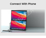 2025 15.6 Dual Screen 1920*1080P 60Hz Touch/Non-Touch Portable Monitor IPS Low Blue Light Eye Protection 360° Folding Drive-free