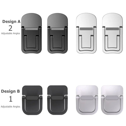 Aluminium Self-Adhesive Laptops Stand Invisible Computer Keyboards Stand Bracket for Desk Foldable Notebook Feet for MacBook Pro