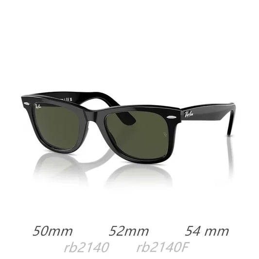 RayBan original Classic RB2140 2140F WAYFARER Square sunglasses Glass lenses, glossy frame, UV Protection Premium Eyewear in box