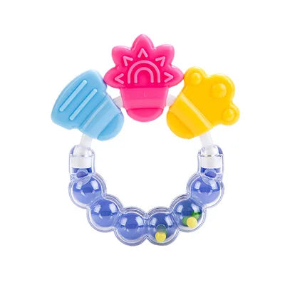 Baby Teething Toys Silicone Chew Teether Teethers for Babies Development Baby Rattle Newborn Infant Sensory Baby Toys 0-3-6-12 M