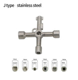 Electric control cabinet car elevator cross key wrench water meter valve key internal triangle wrench multi-purpose tool