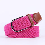Women's Belt Fashion Casual Woven Elastic Belt Outdoor Sports Military Tactical Strap Climbing Work Belt Unisex Jeans Pants
