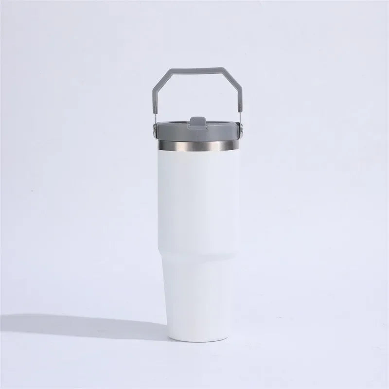 30 oz Premium Steel Travel Cup with Non-Slip Base - Car, Office, Hiking, Leak and Sweat Resistant Design