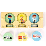 Kindergarten Montessori Wooden Busy Board Castle Gear Crocodile Zippers Geometric Jigsaw Puzzles Montessori Toy Educational Toys
