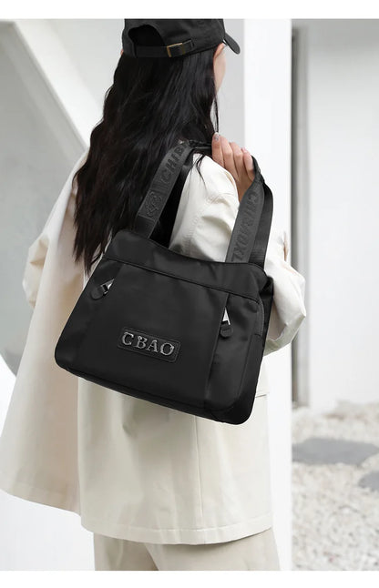 New Women's Bag Luxury Designer Oxford Cloth Handbag Women Shoulder Bag High Quality Fashion Solid Color Female Bags